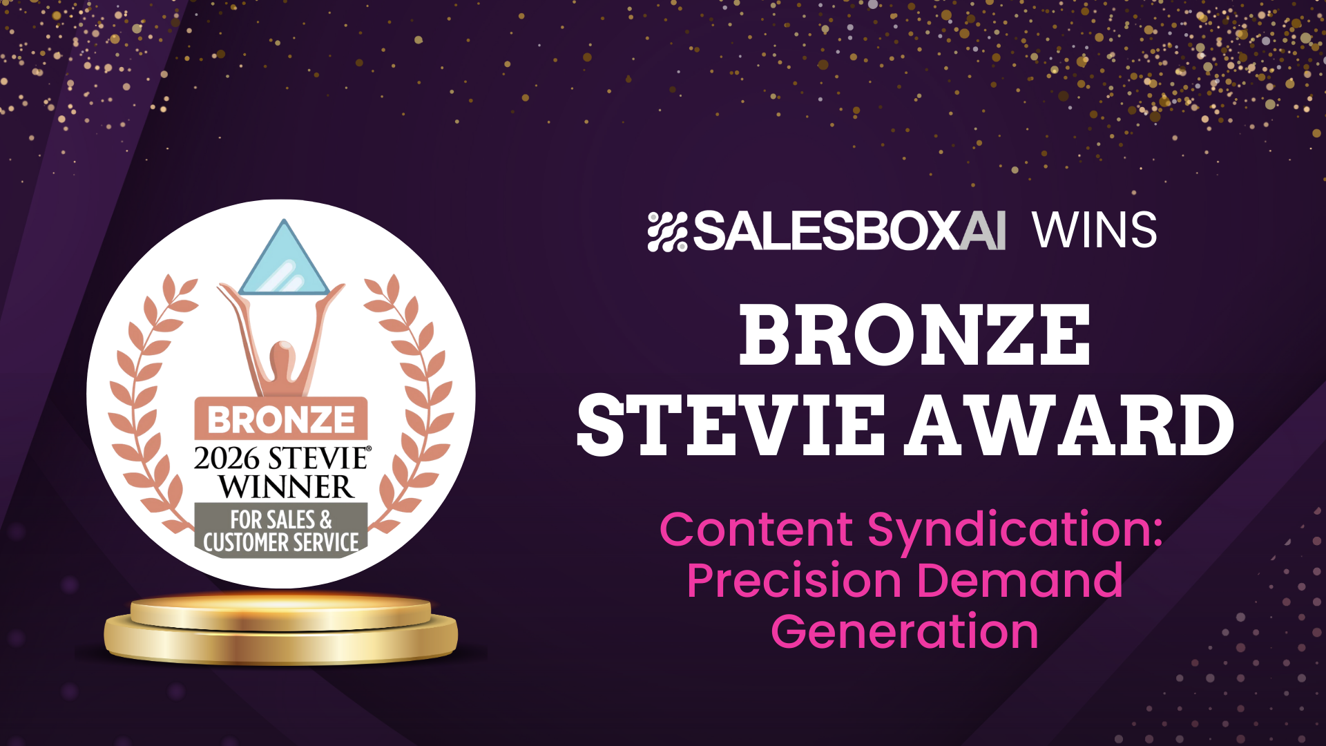 SalesboxAI Wins Bronze Stevie® Award in 2026 Stevie Awards